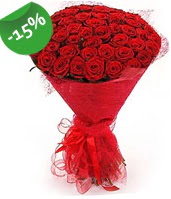 51 adet kırmızı gül buketi özel hissedenlere  Bursa çiçek gönder nilüfer çiçek siparişi vermek 