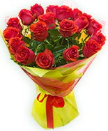 19 Adet kırmızı gül buketi  çiçek Bursa yenişehir çiçekçi mağazası 