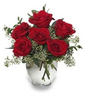 Vazo içerisinde 5 adet kırmızı gül  Bursa orhangazi internetten çiçek siparişi 