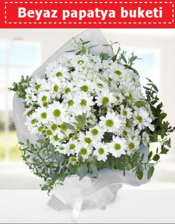 Beyaz Papatya Buketi  Bursa çiçek siparişi karacabey 14 şubat sevgililer günü çiçek 
