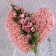 kalp pano karankil ve güller   Bursa inegöl kaliteli taze ve ucuz çiçekler 