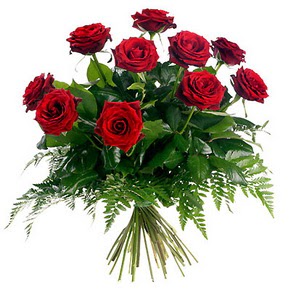  Bursa çiçek nilüfer İnternetten çiçek siparişi  10 adet kırmızı gülden buket
